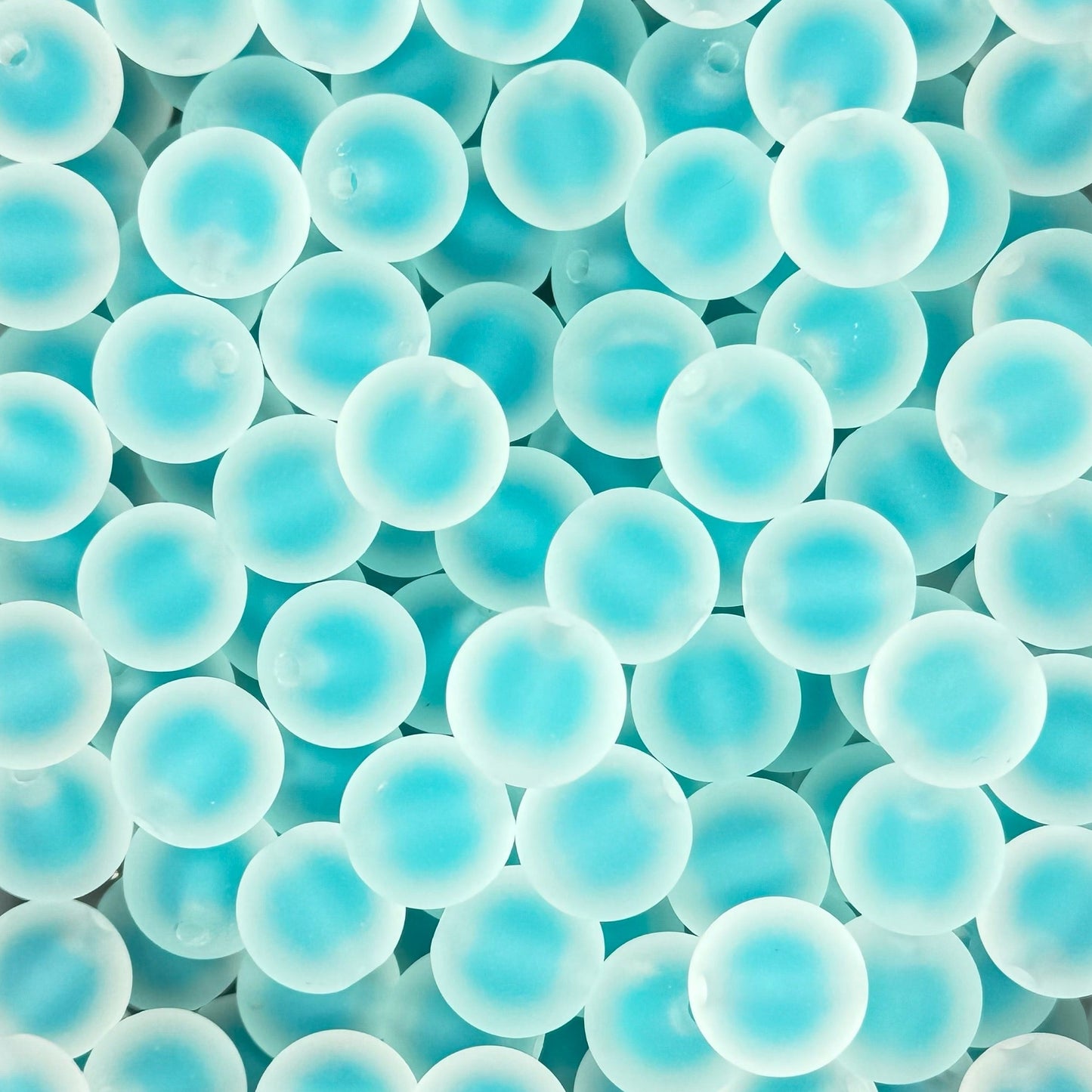 16mm Neon Matte Acrylic Beads