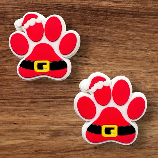 Santa Dog Paw Focal