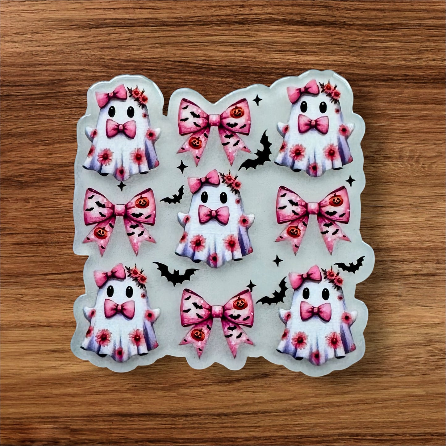 Ghosts & Bows Acrylic Flatback