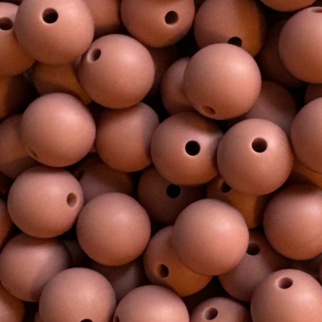 12mm Rose Dawn Silicone Bead