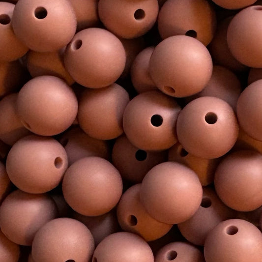 12mm Rose Dawn Silicone Bead