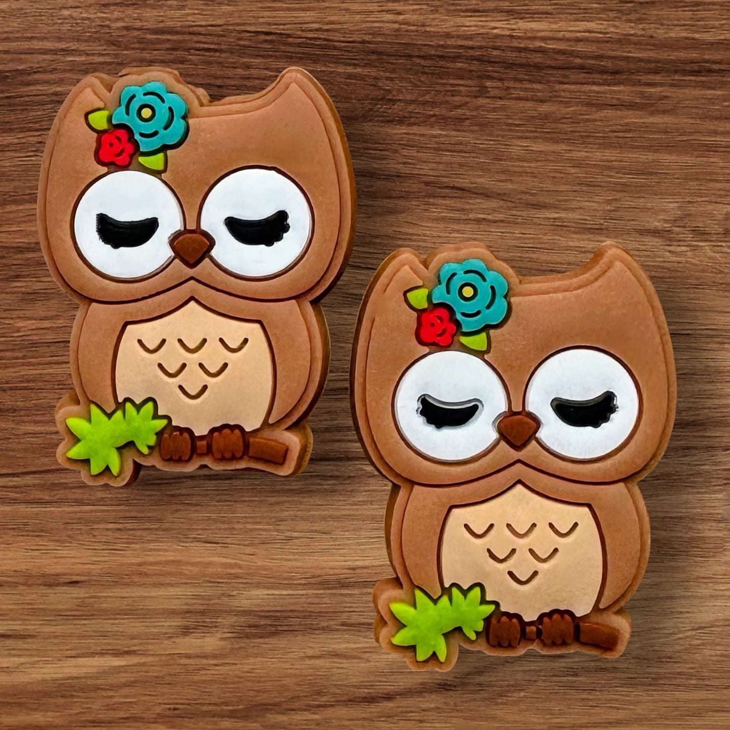 Owl with flower Focal