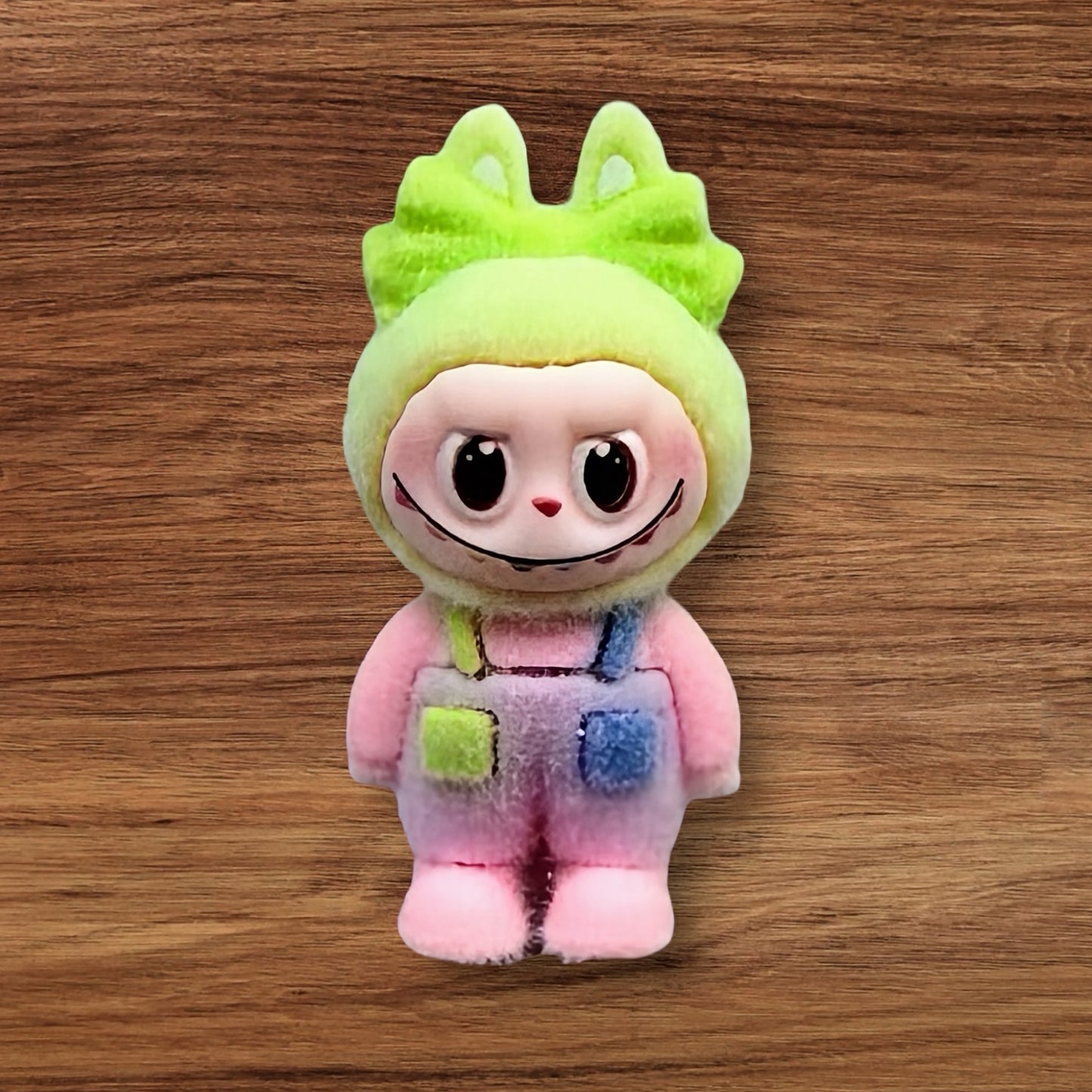 Flocked Monster With Bow Bead