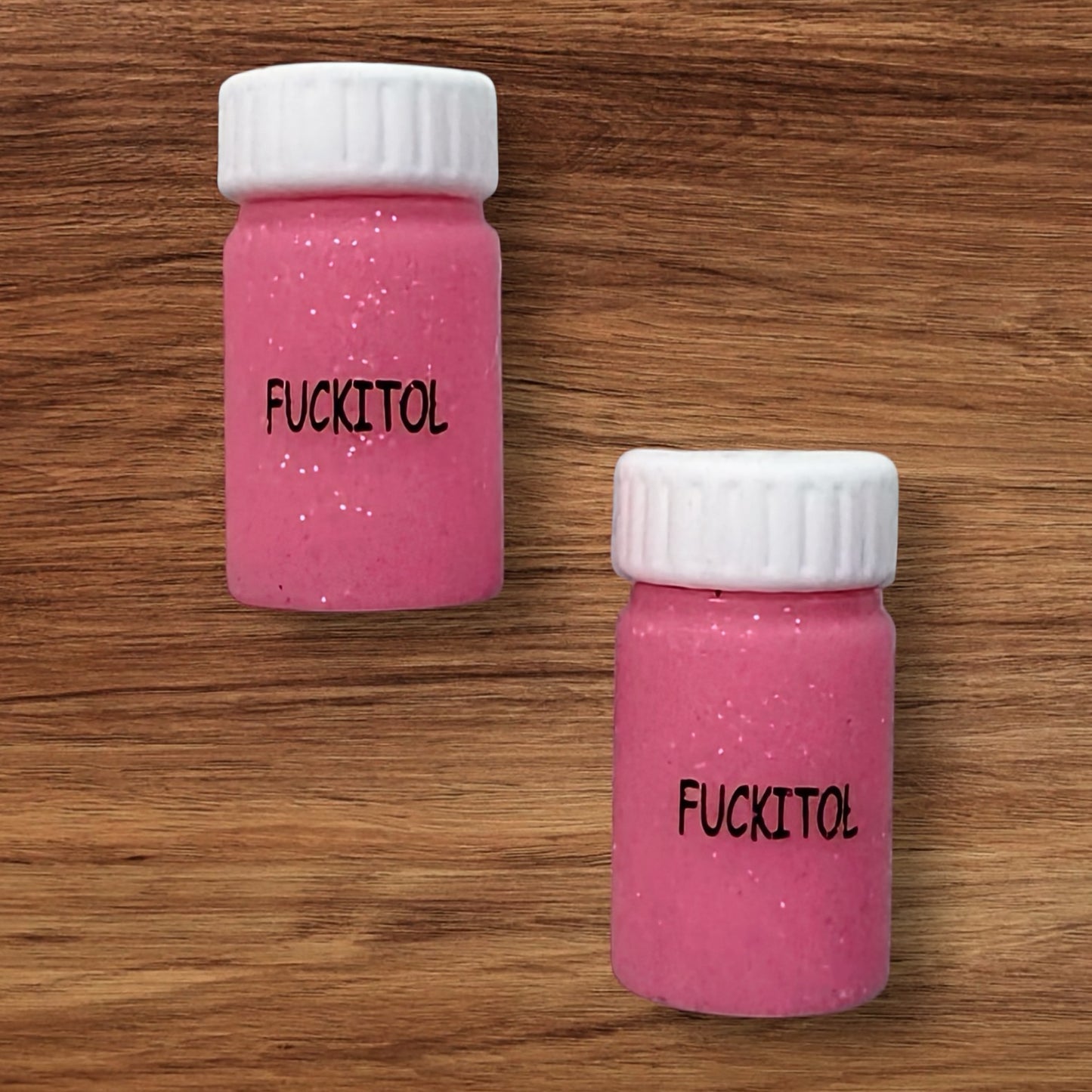 3-D Medicine Bottle Focal (Dark Pink)