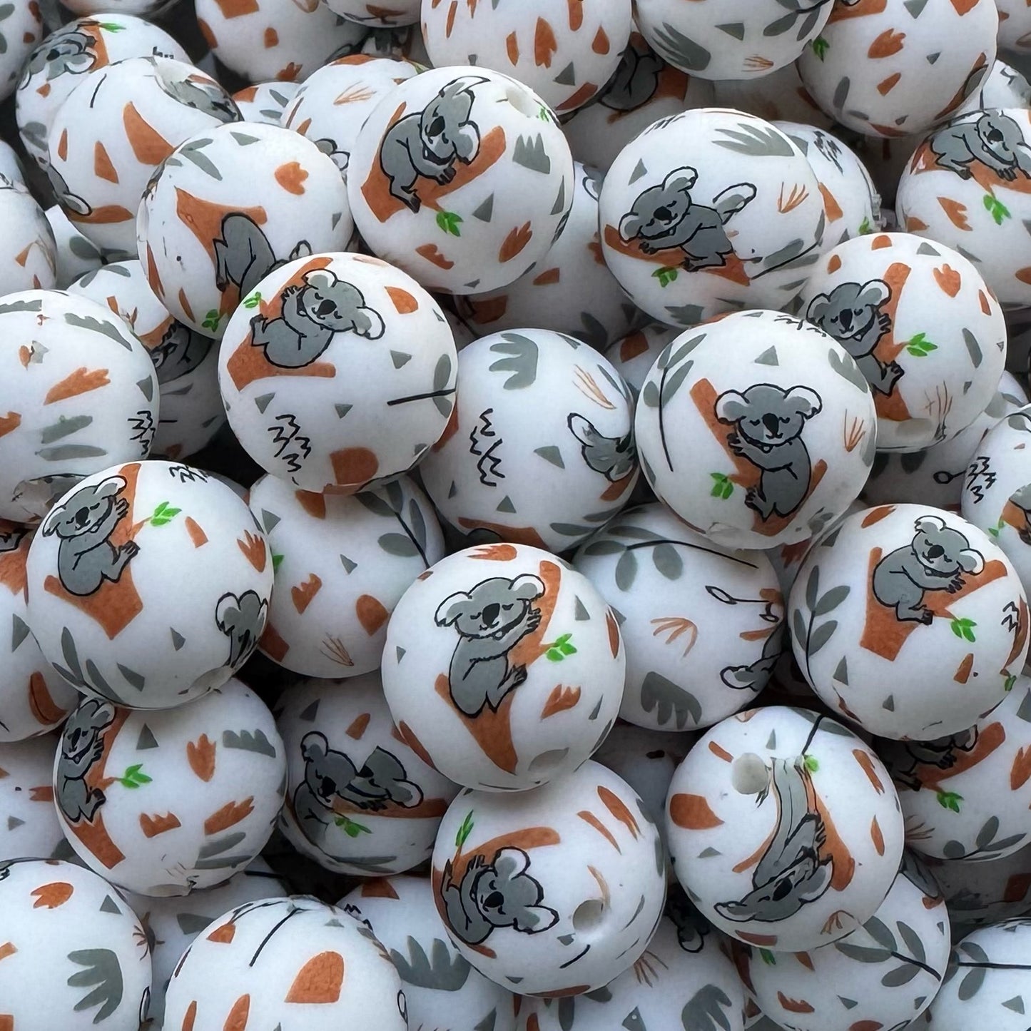 15mm Koala Bear Silicone Bead