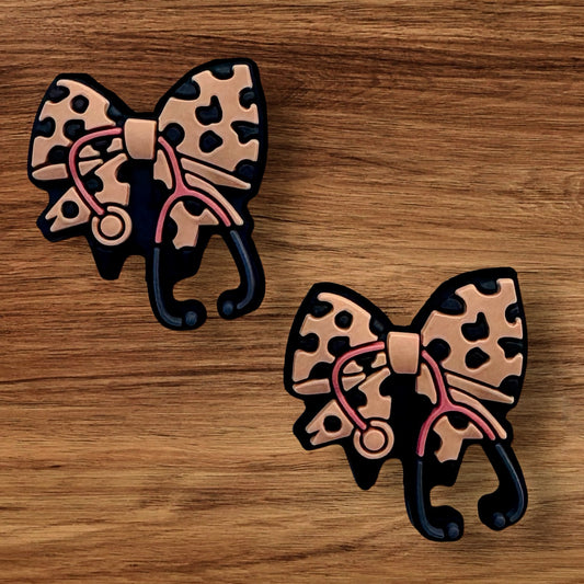 Leopard Bow Stethoscope Focal