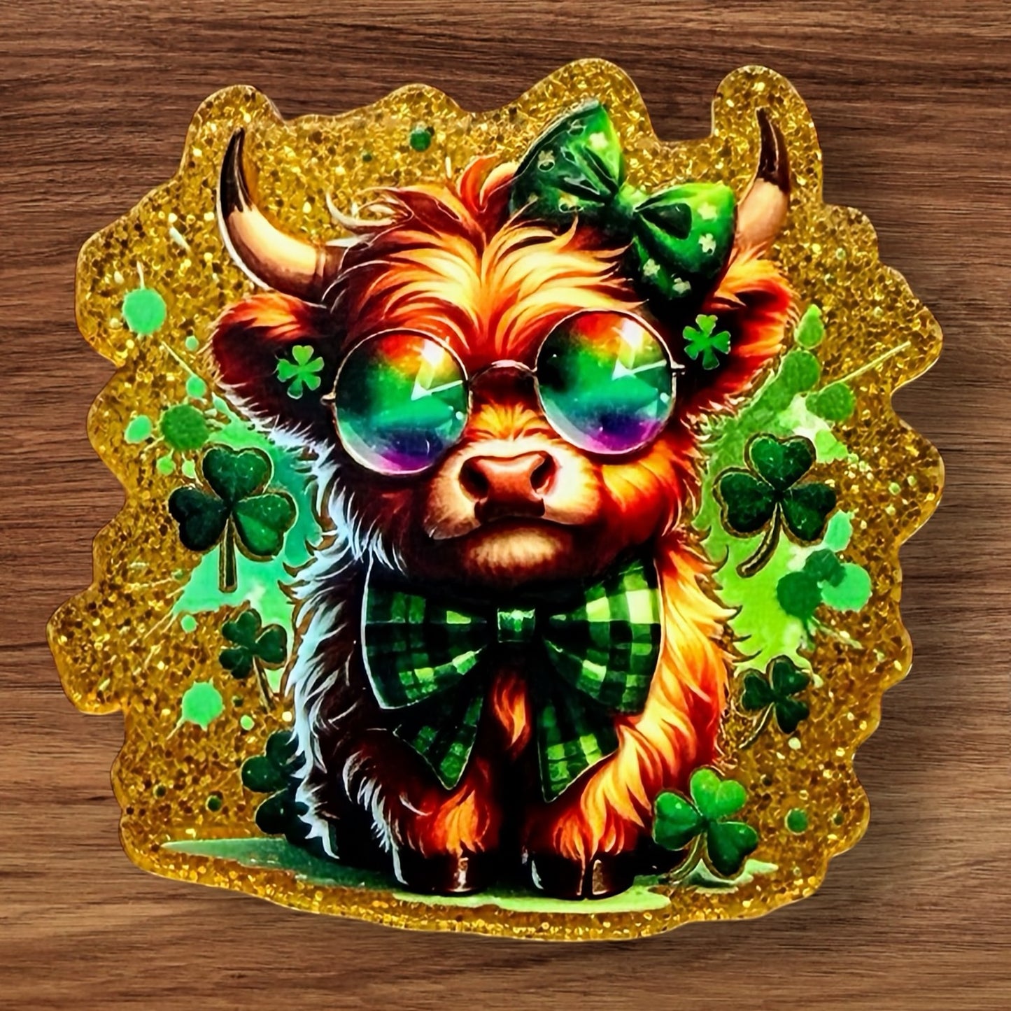 St Patty’s Day Cow Acrylic Flatback