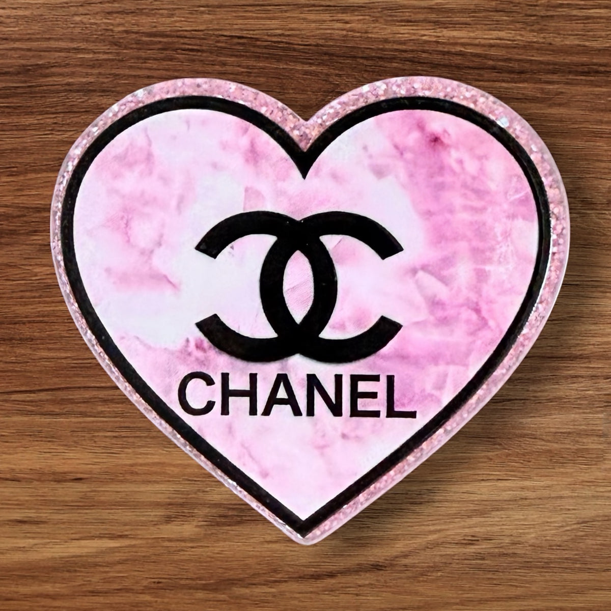 Designer Heart Acrylic Flatback