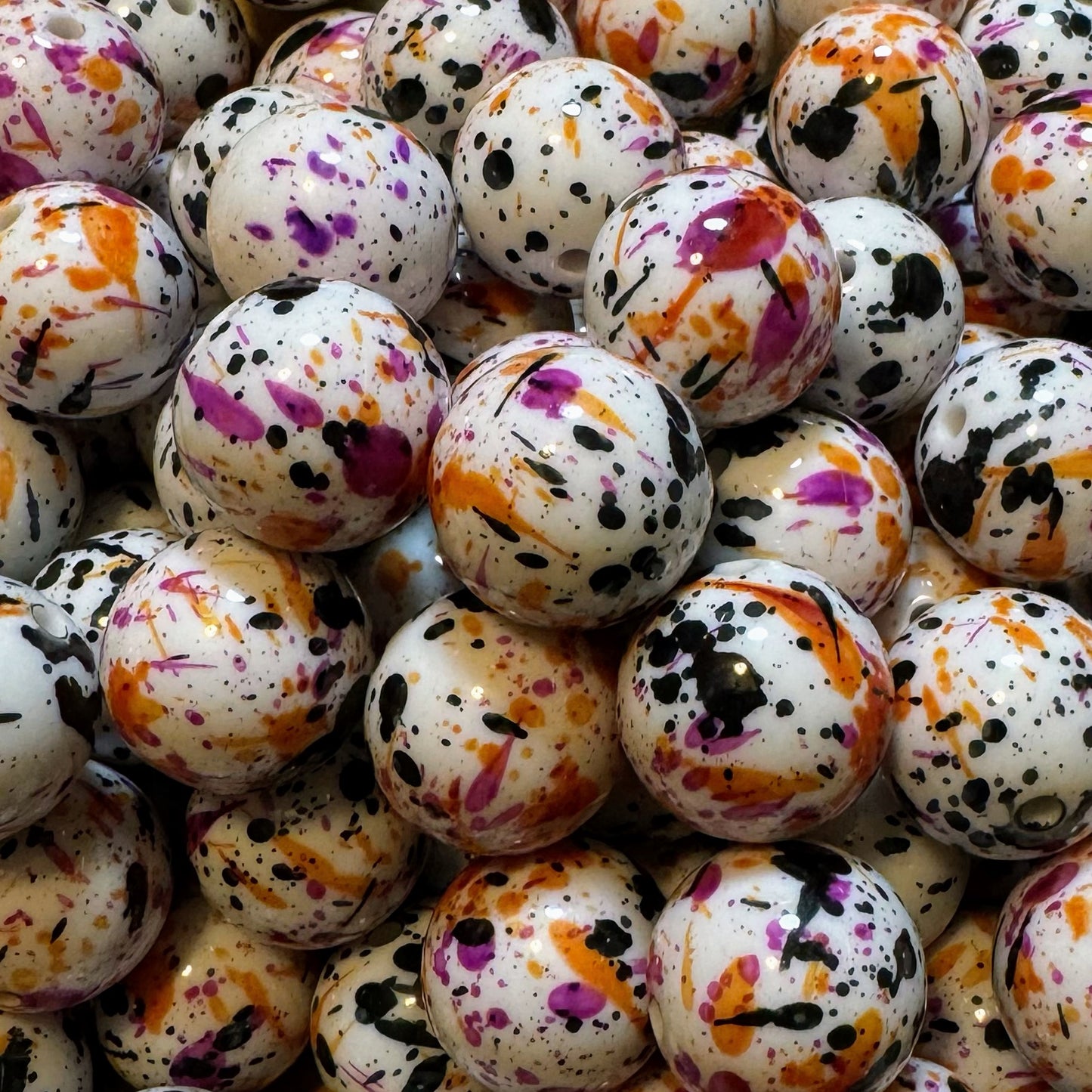 20mm Splatter Beads