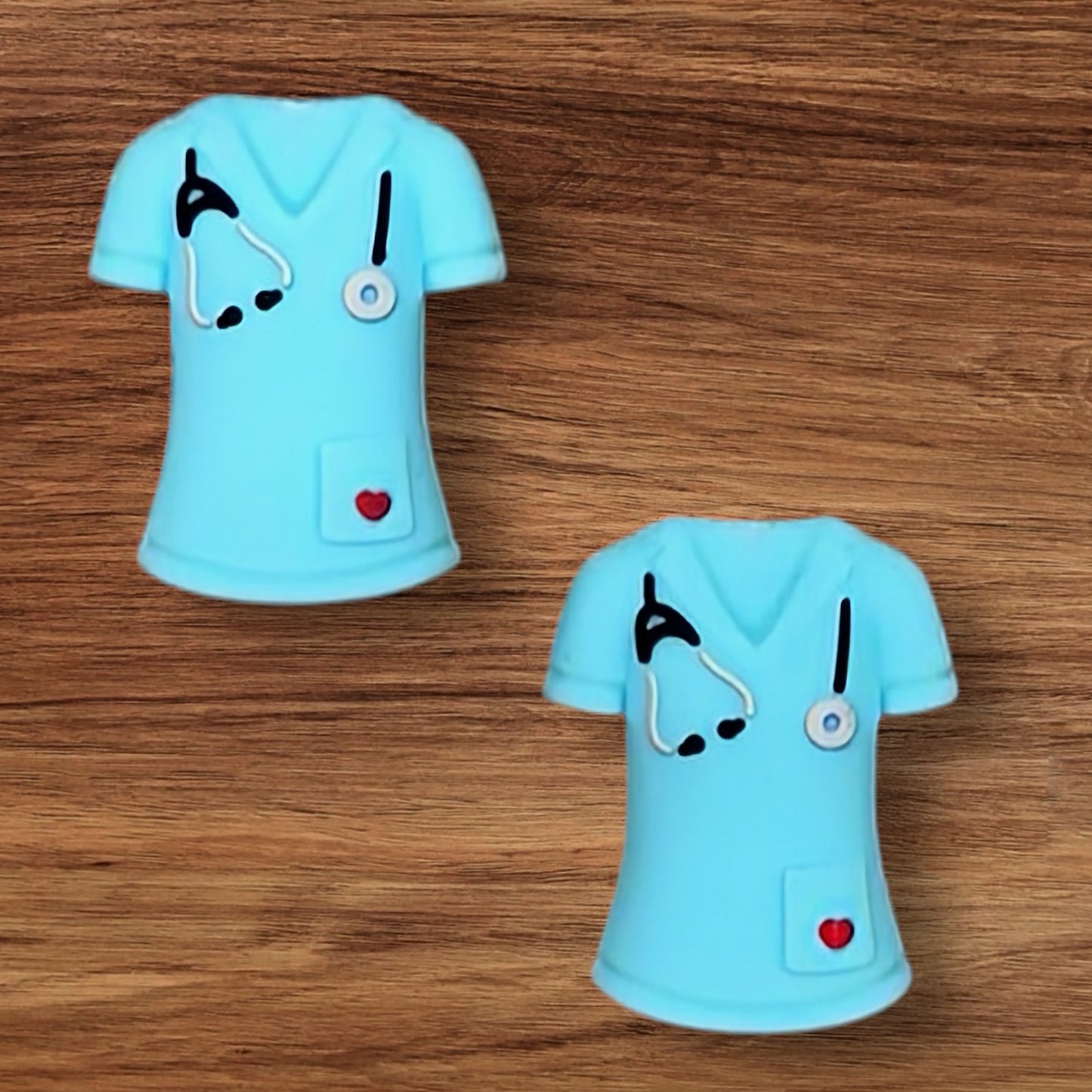 3-D Scrub Top Focal
