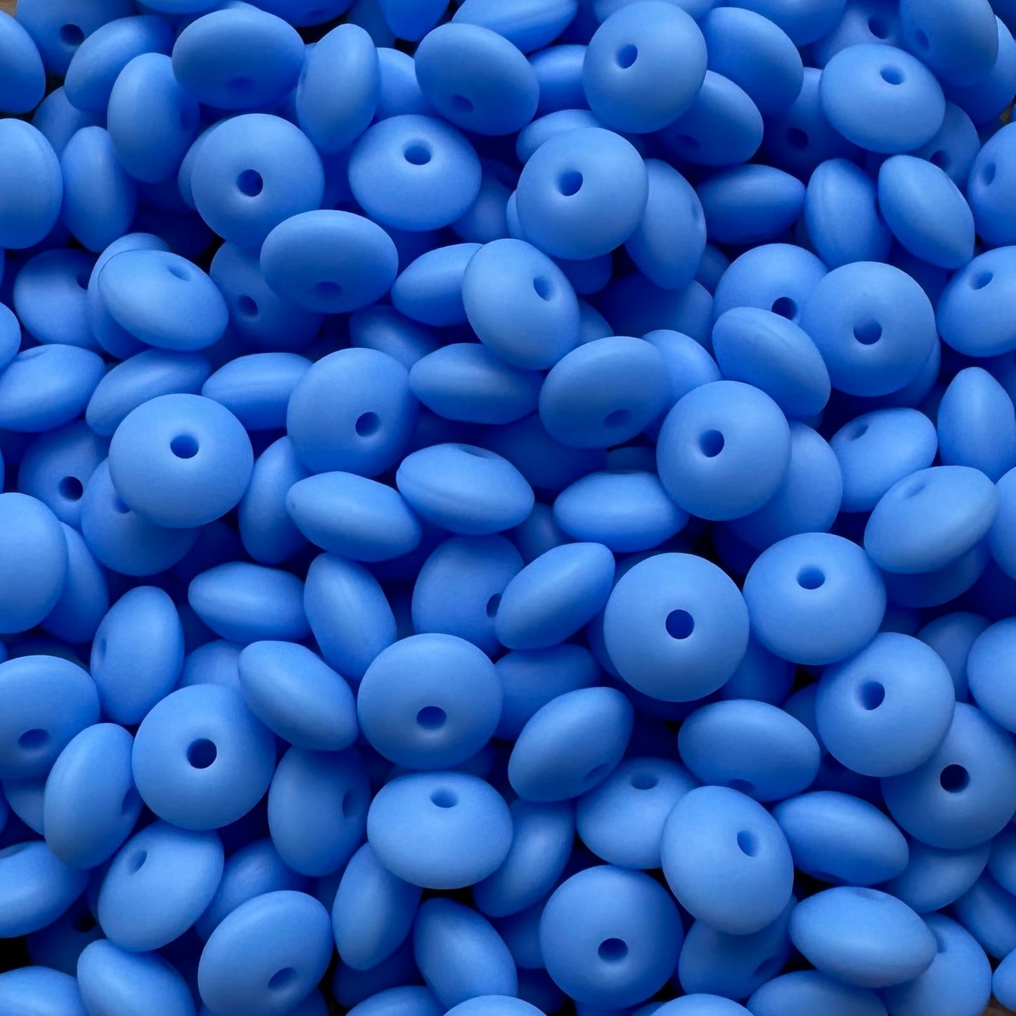 12mm Blue Silicone Lentil