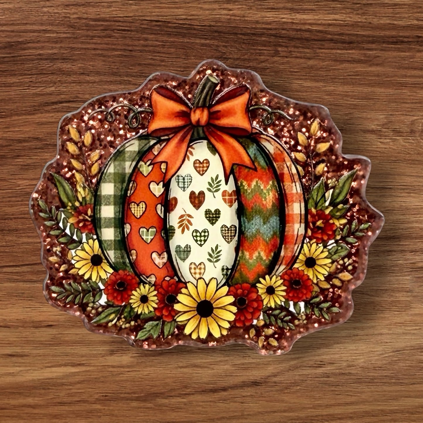 Fall Pumpkin Acrylic Flatback