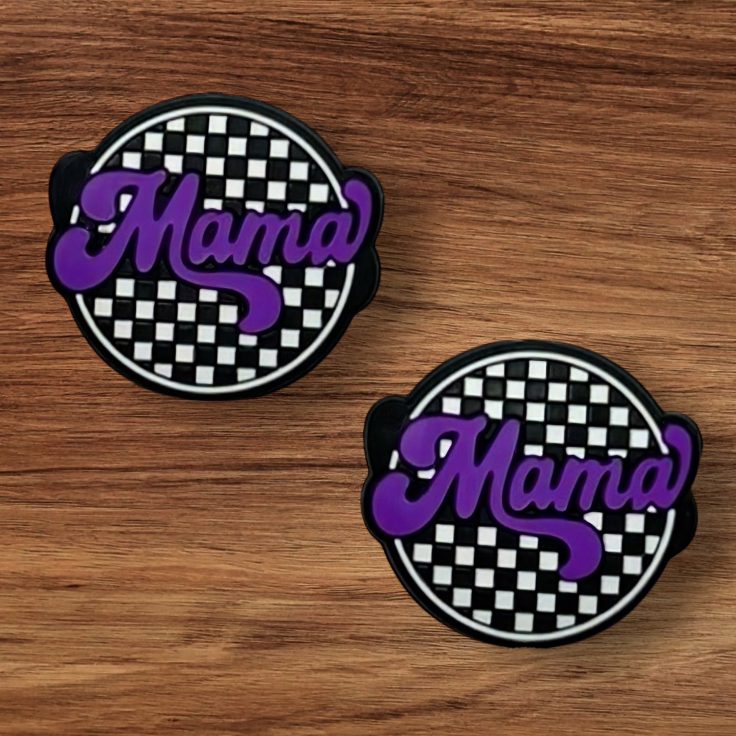 Checkered Mama Focal (Purple)