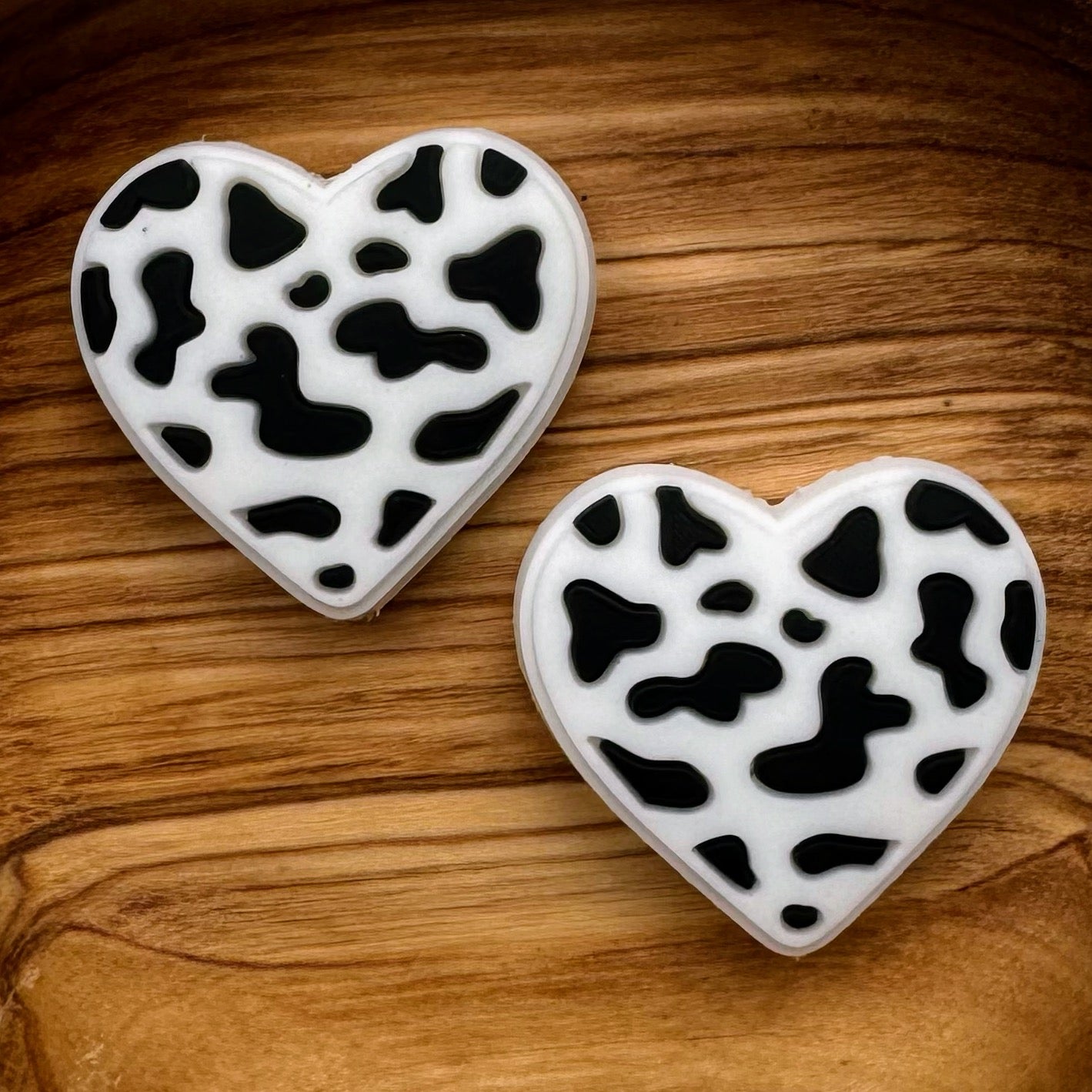 Cow Print Heart Focal