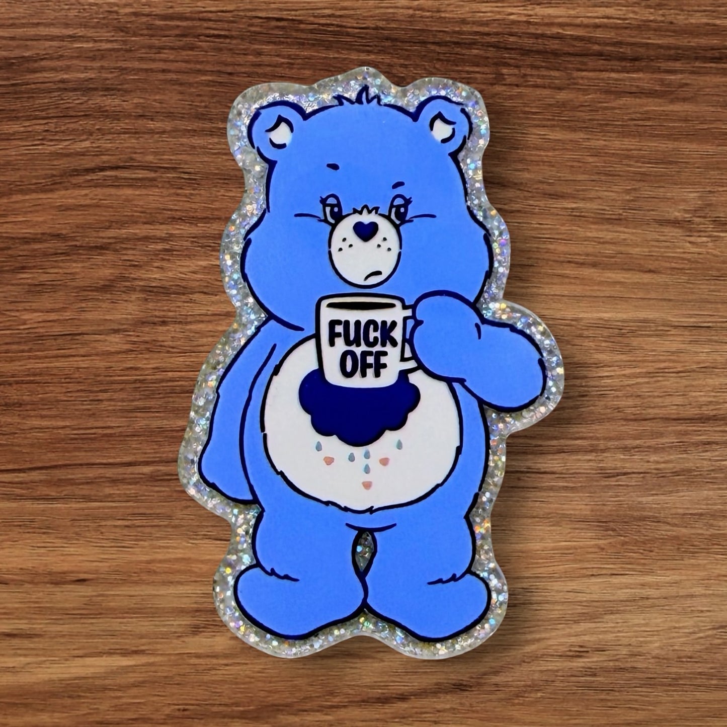 F Off Bear Acrylic Flatback