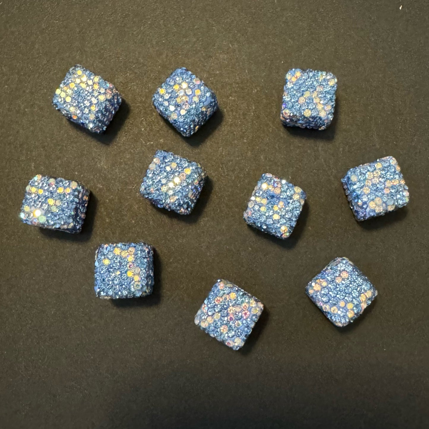 Square Rhinestone Beads