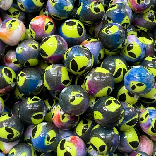 15mm Alien Silicone Bead