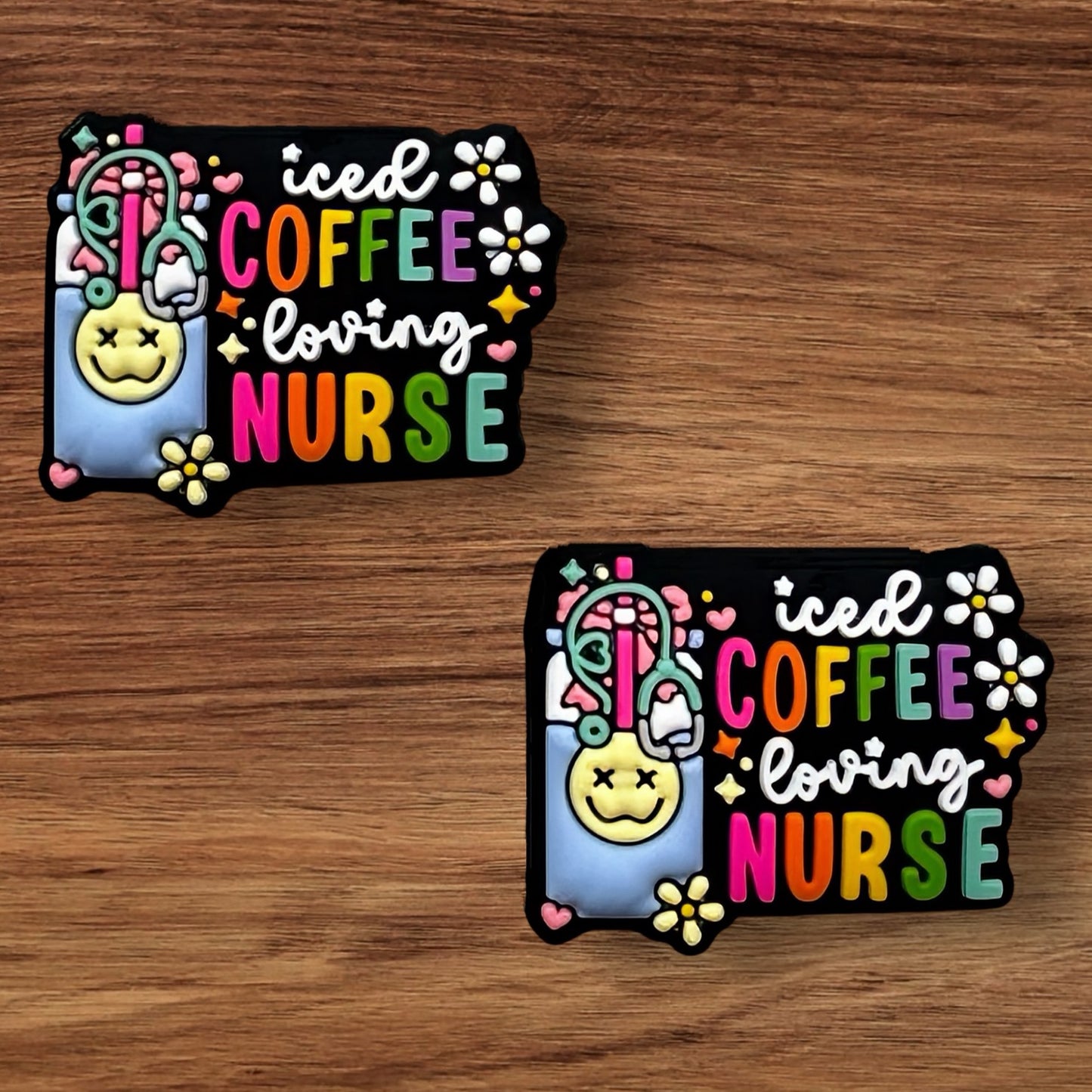 Iced Coffee Loving Nurse Focal