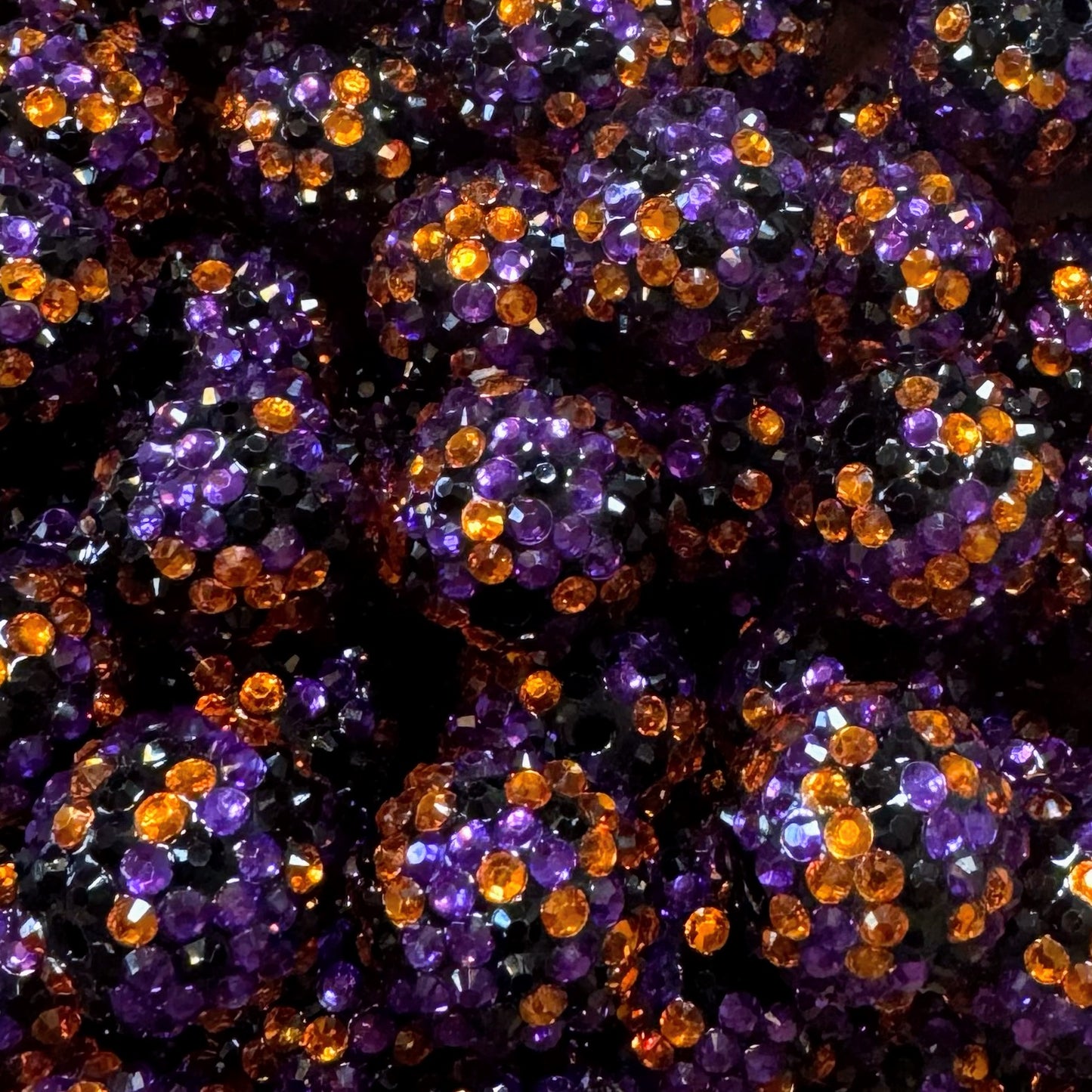 Tri-Colored Rhinestone Bead 20mm
