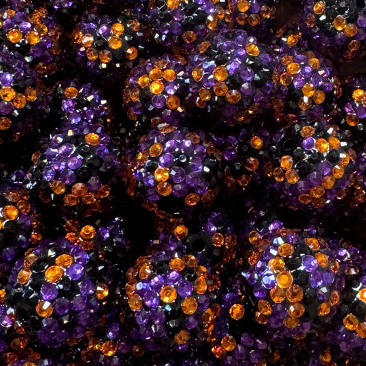 Tri-Colored Rhinestone Bead 20mm