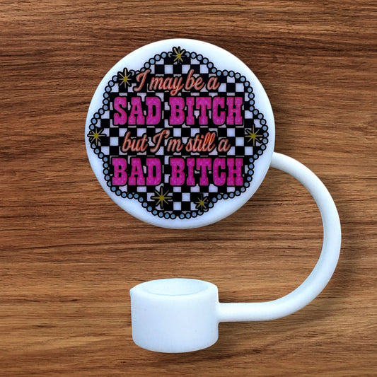 Round Silicone Straw Topper (Custom)