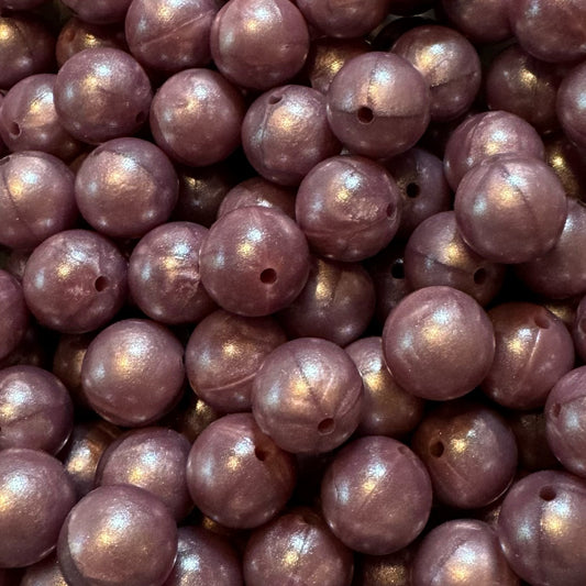 15mm Wine Chameleon Silicone Bead