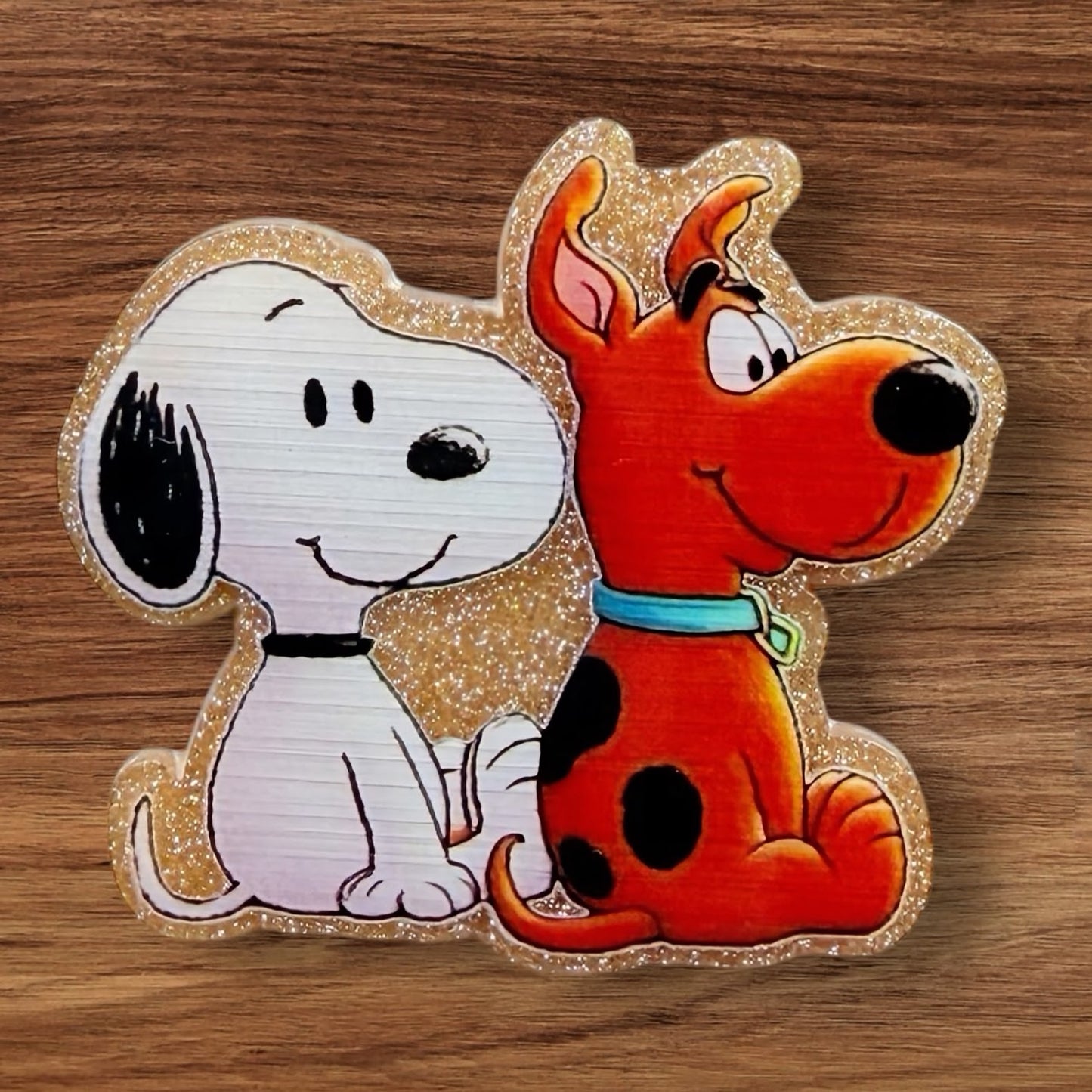 Puppies Couple Acrylic Flatback