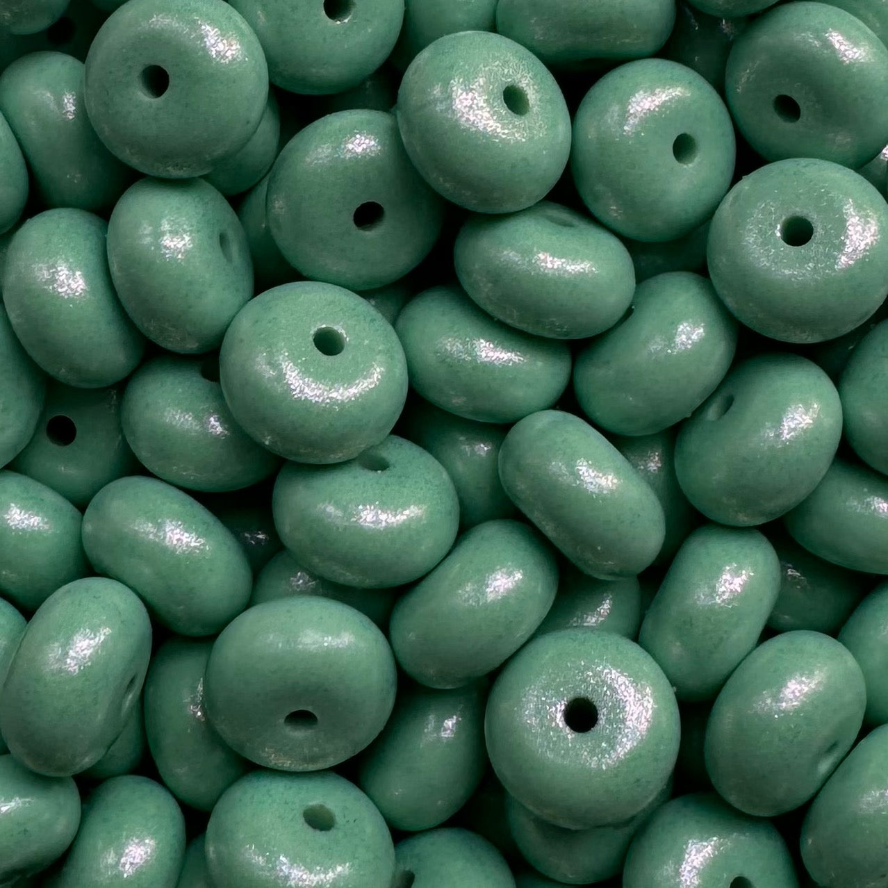 Mint Green Opal Abacus Bead