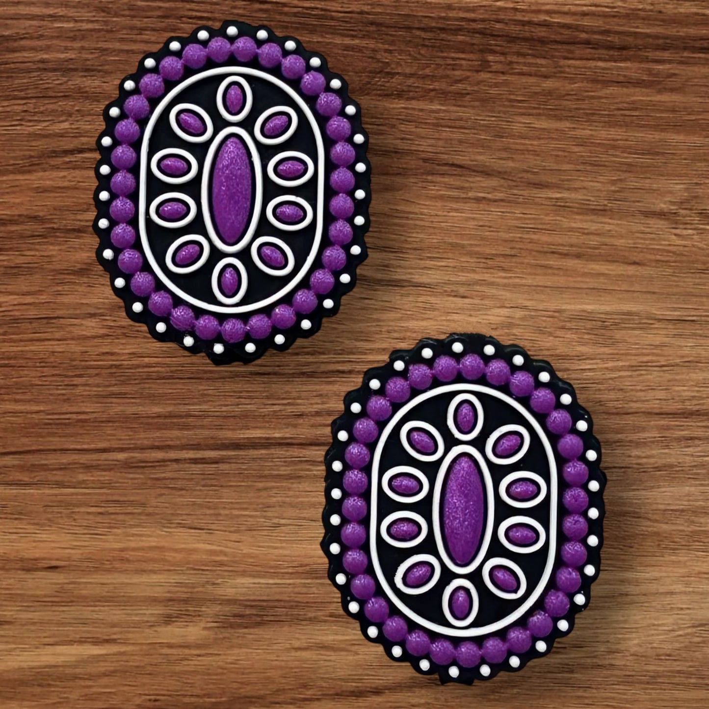 Purple Western Design Focal (Oval)