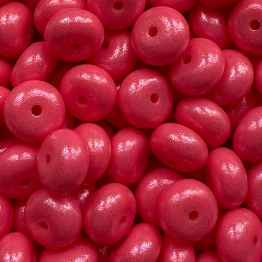 Eraser Pink Opal Abacus Bead