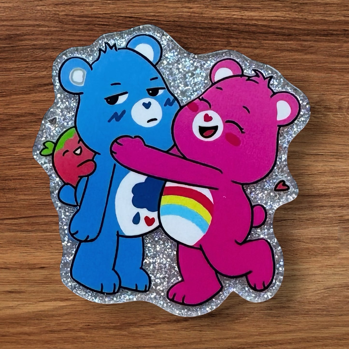 Bear Hug Acrylic Flatback