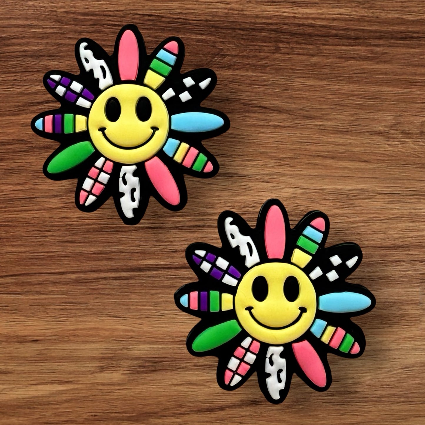 Pattern Floral Happy Face Focal