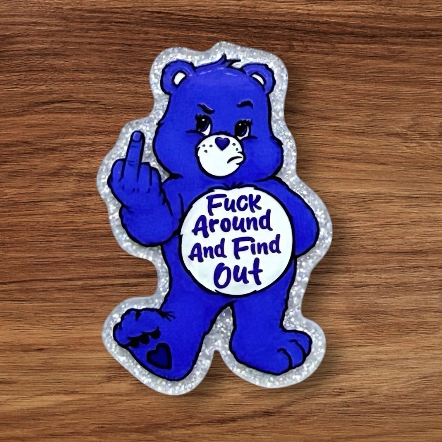 Swear Bear Acrylic Flatback