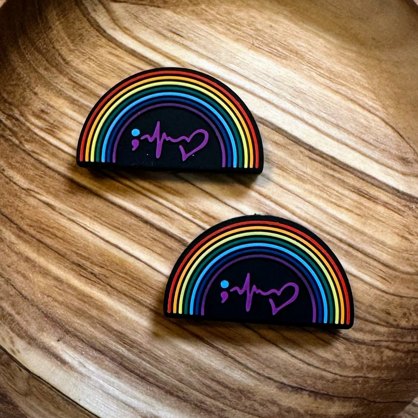 Rainbow With Heartbeat Focal