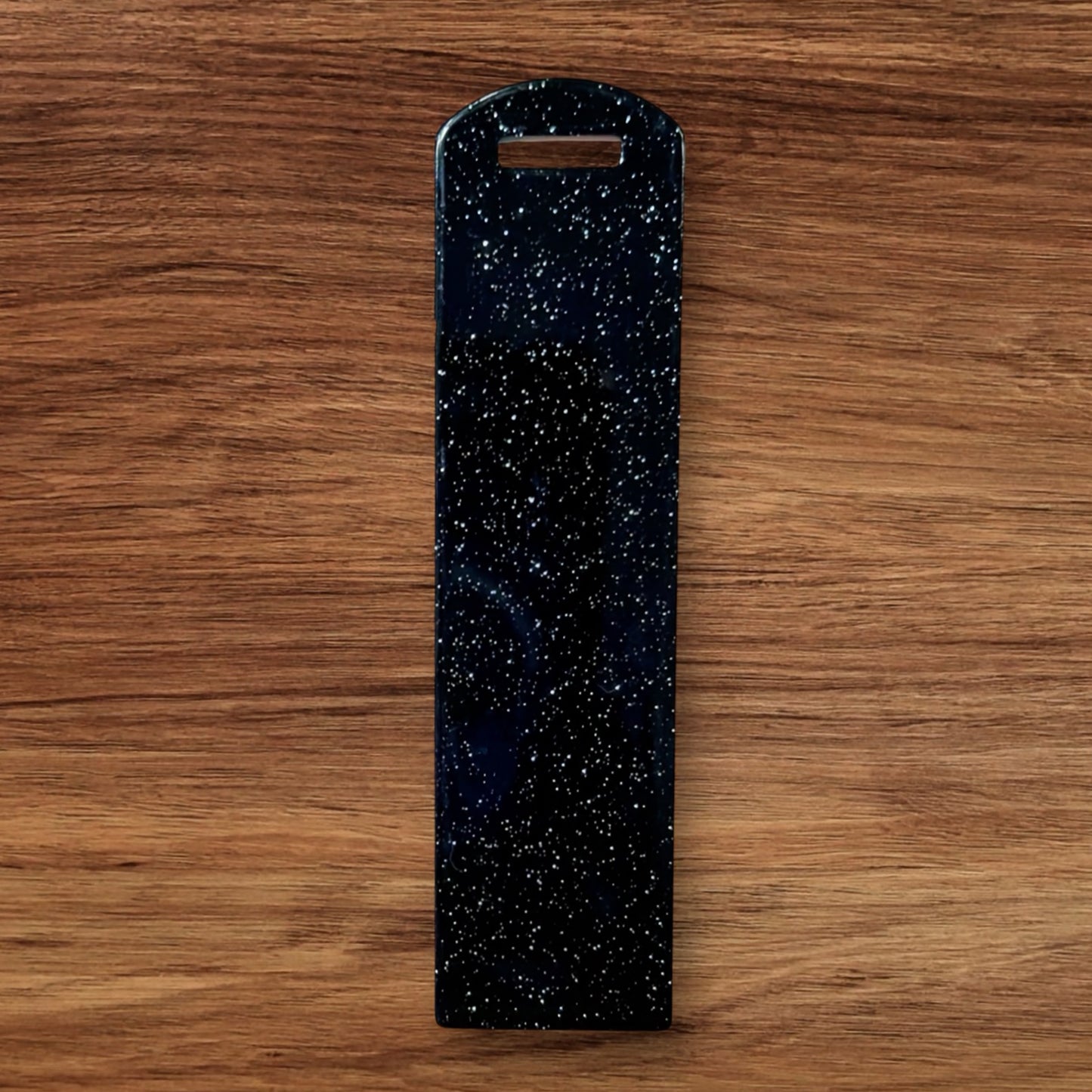 Black Glitter Acrylic Bookmark