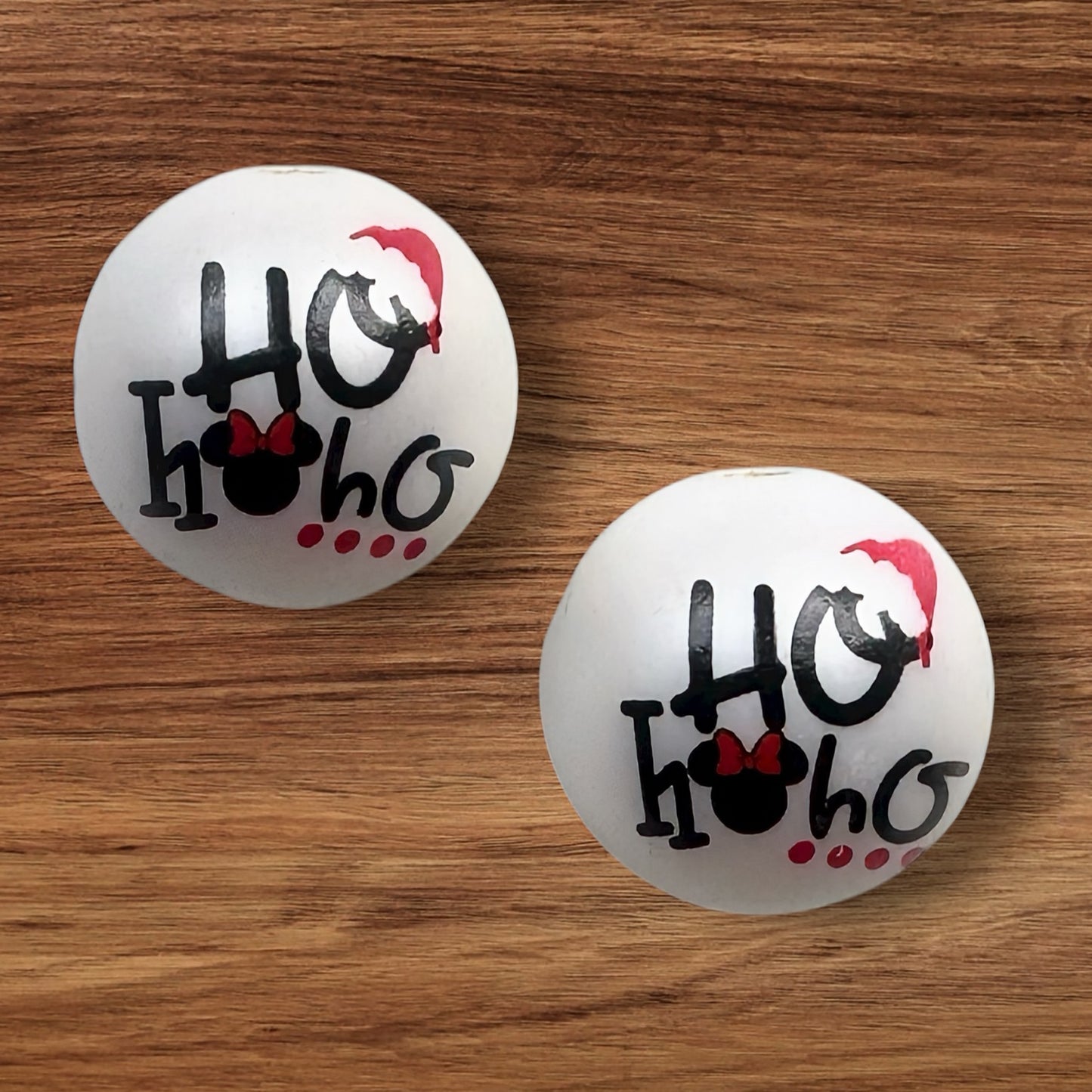20mm Ho Ho Ho Acrylic Bead