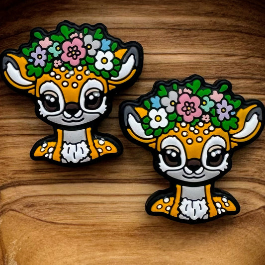 Floral Deer Focal