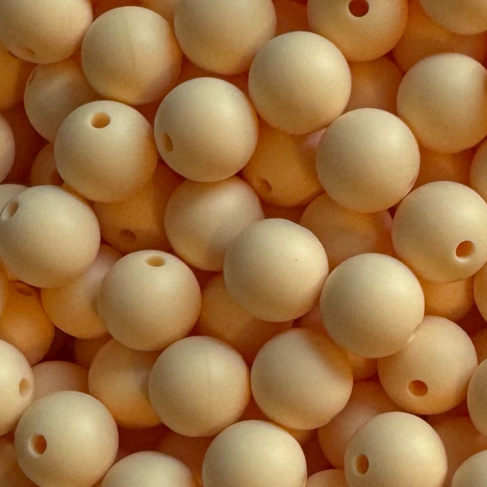 12mm Flesh Color Silicone Bead