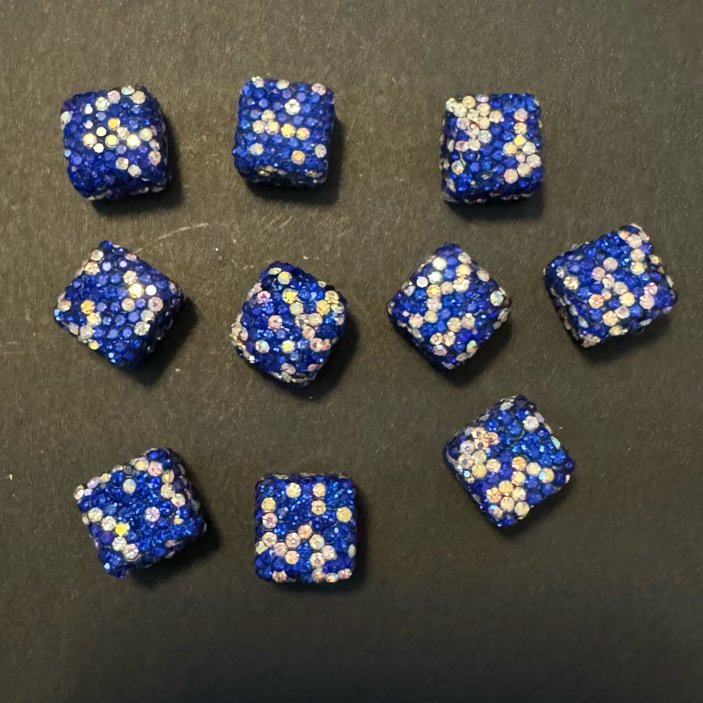 Square Rhinestone Beads