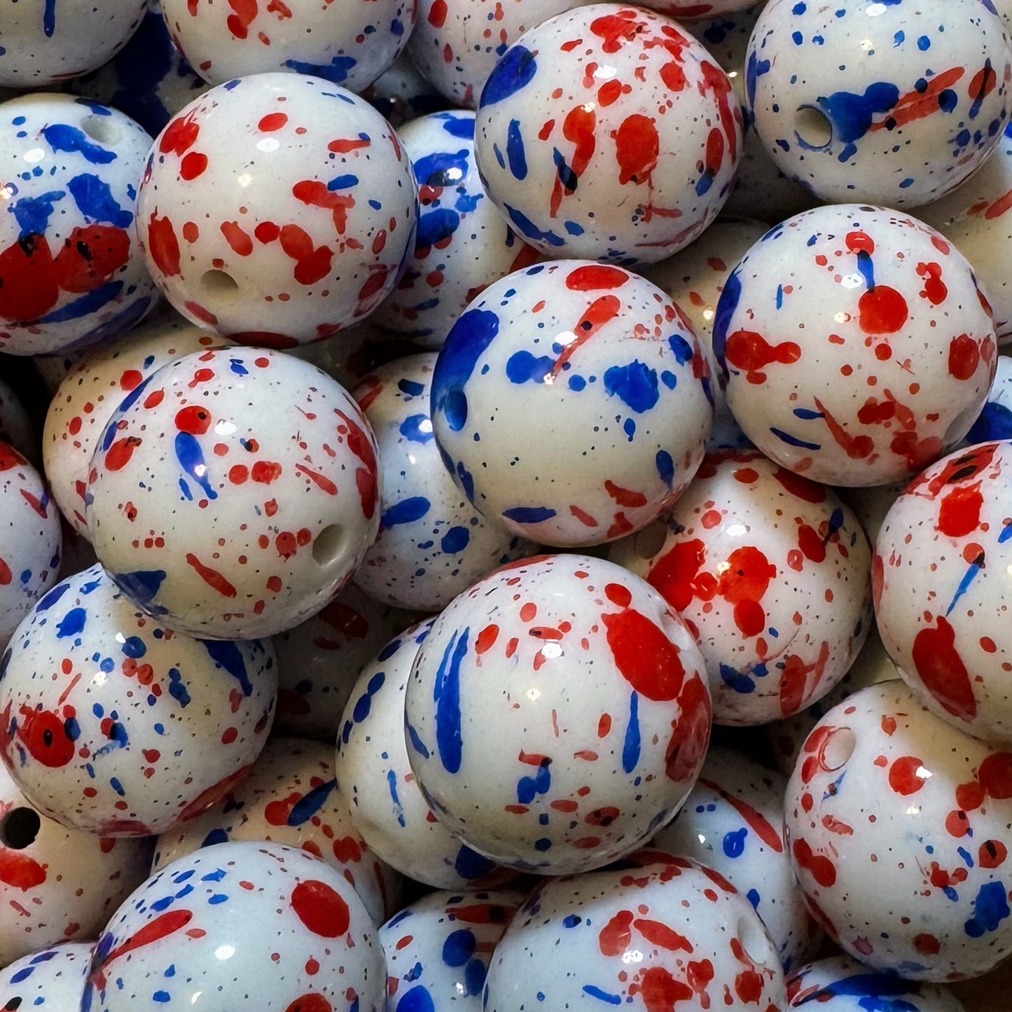 20mm Splatter Beads