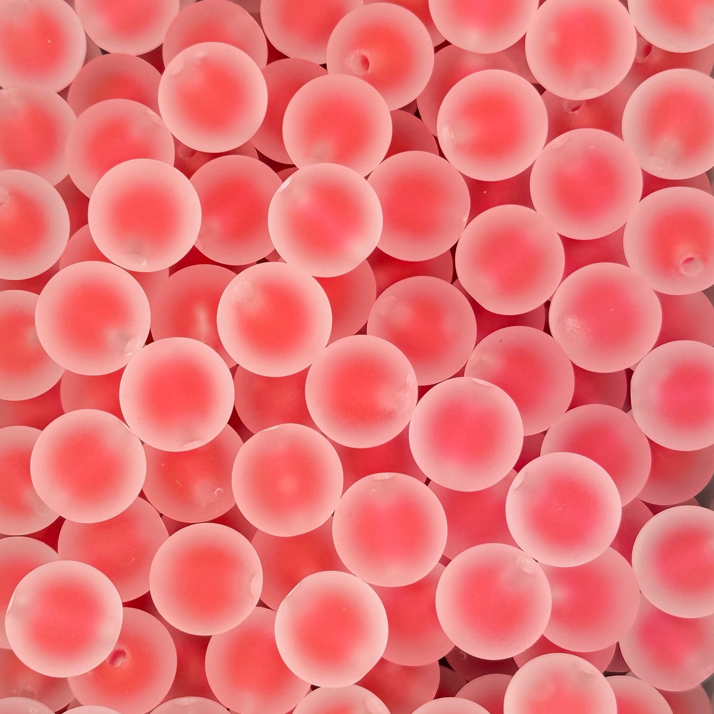 16mm Neon Matte Acrylic Beads