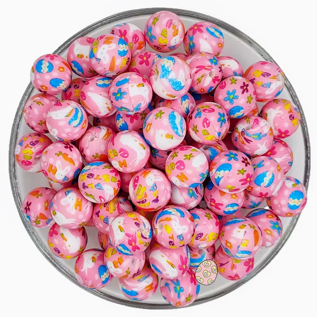 15mm Easter Silicone Bead #5