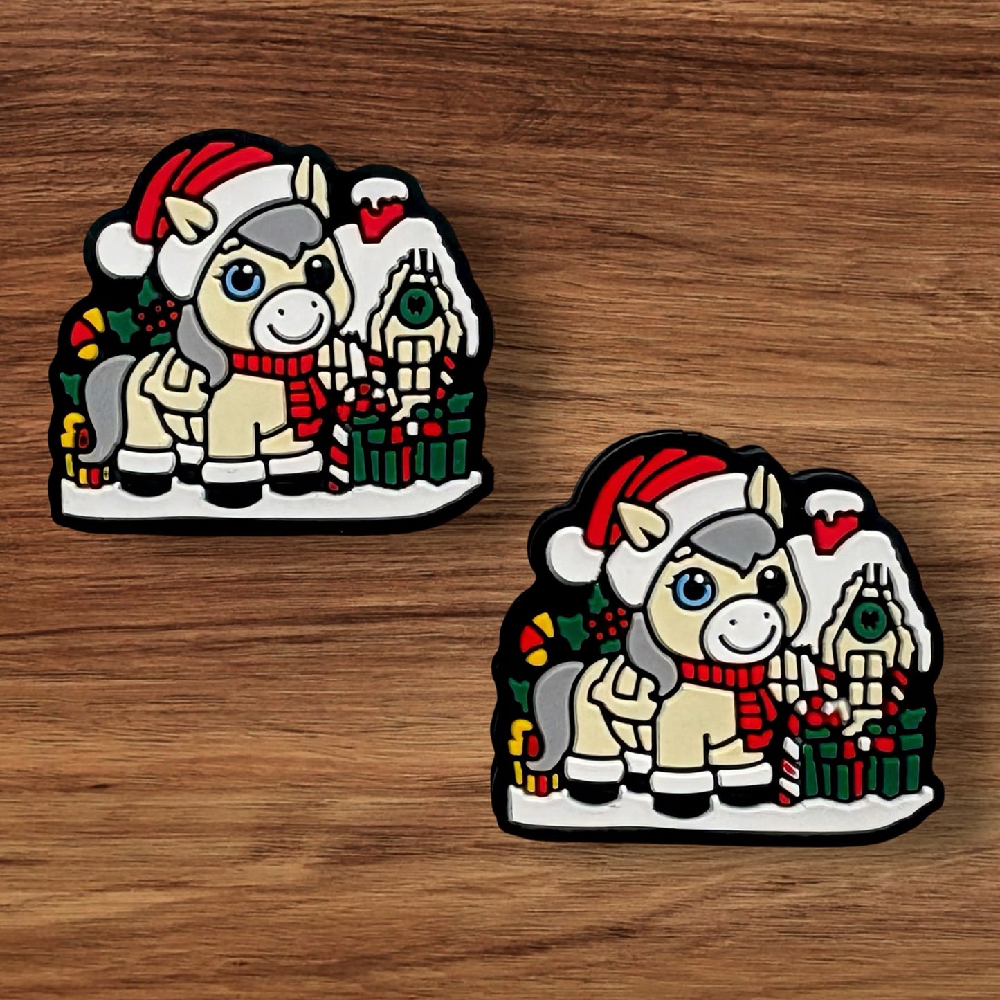 Horse In Santa Hat Focal