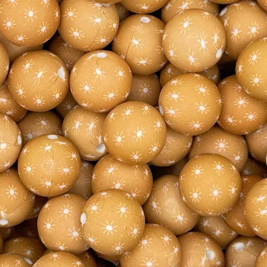 15mm Boho Sunshine Silicone Bead