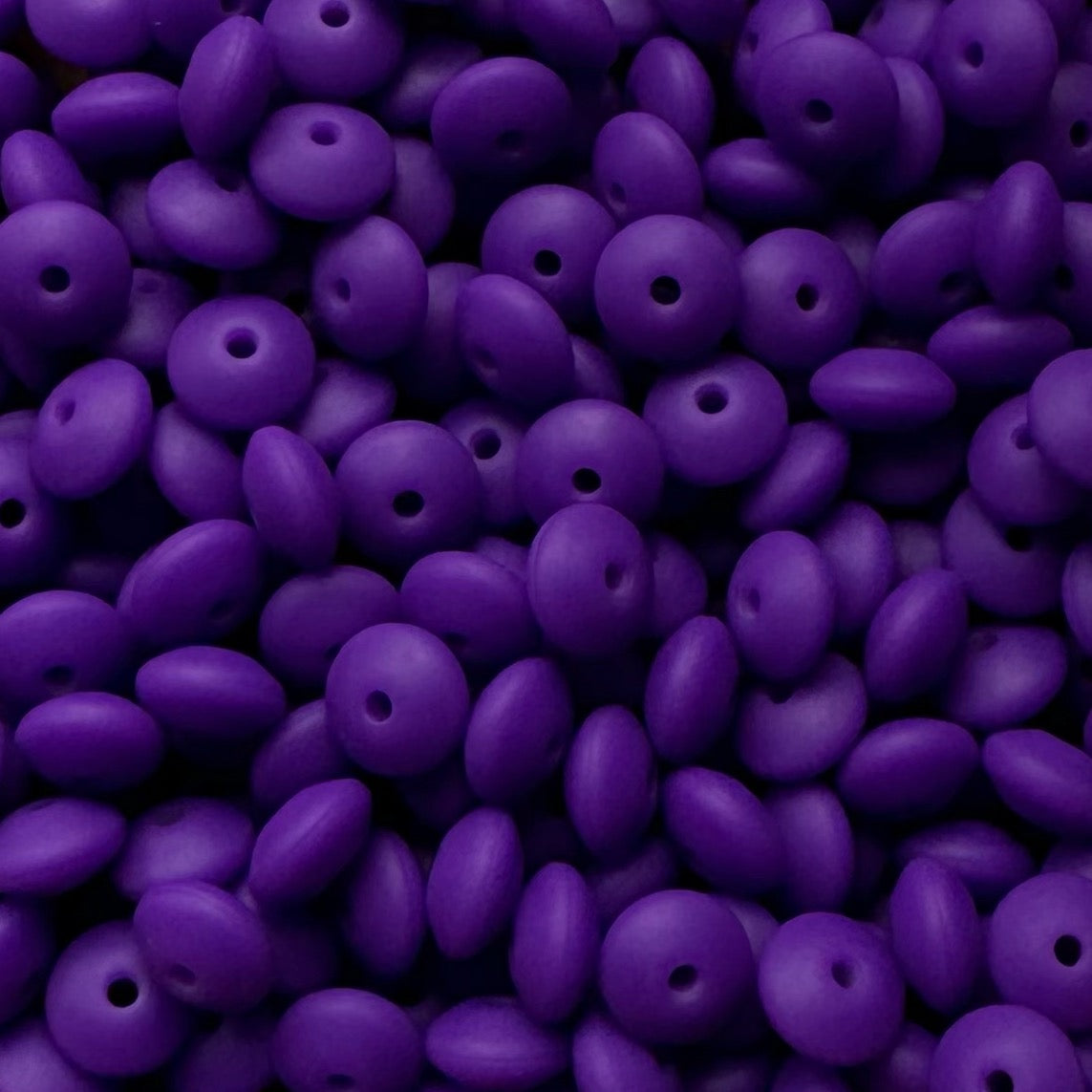 12mm Grape Purple Silicone Lentil