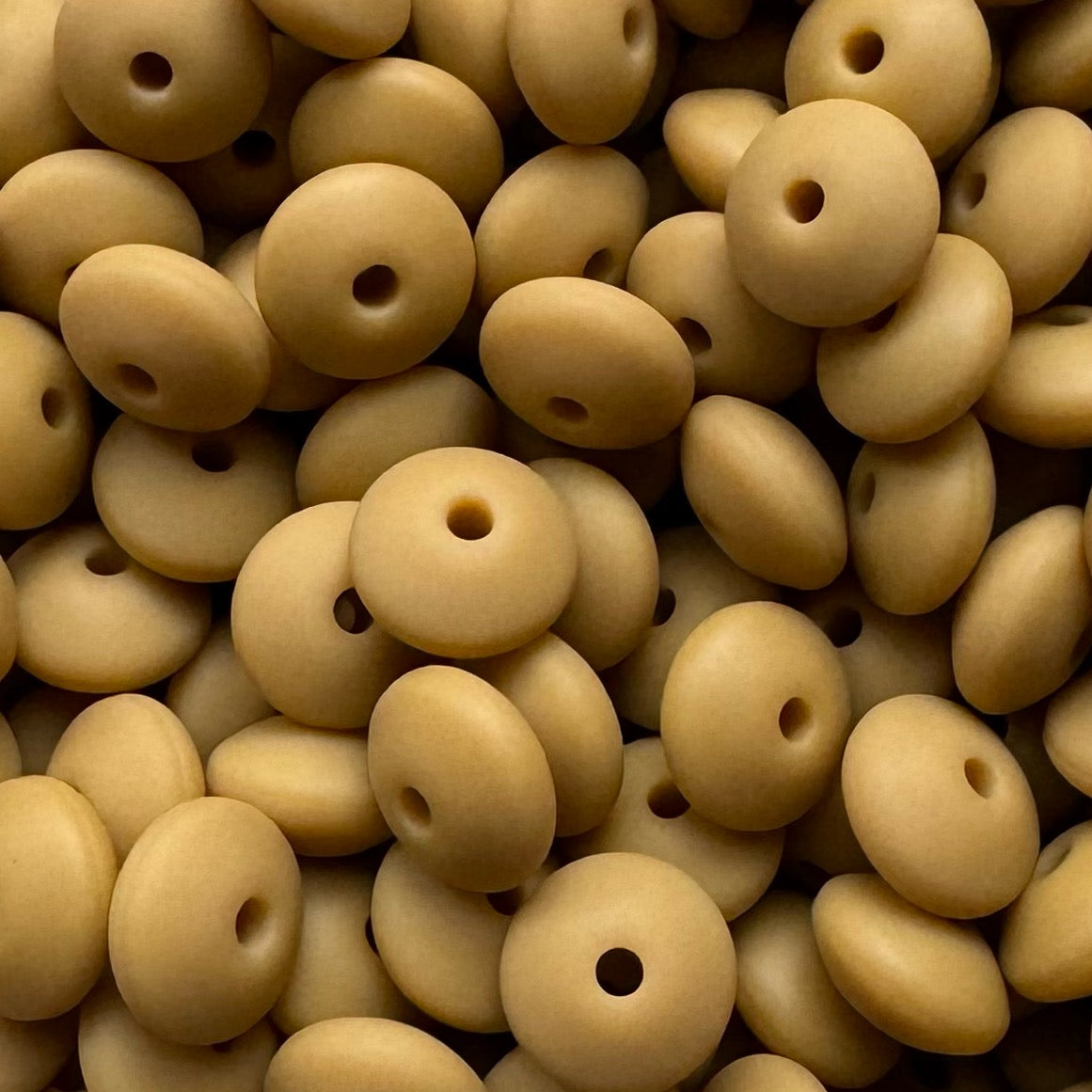 12mm Light Brown Silicone Lentil