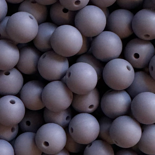 15mm Lilac Silicone Bead