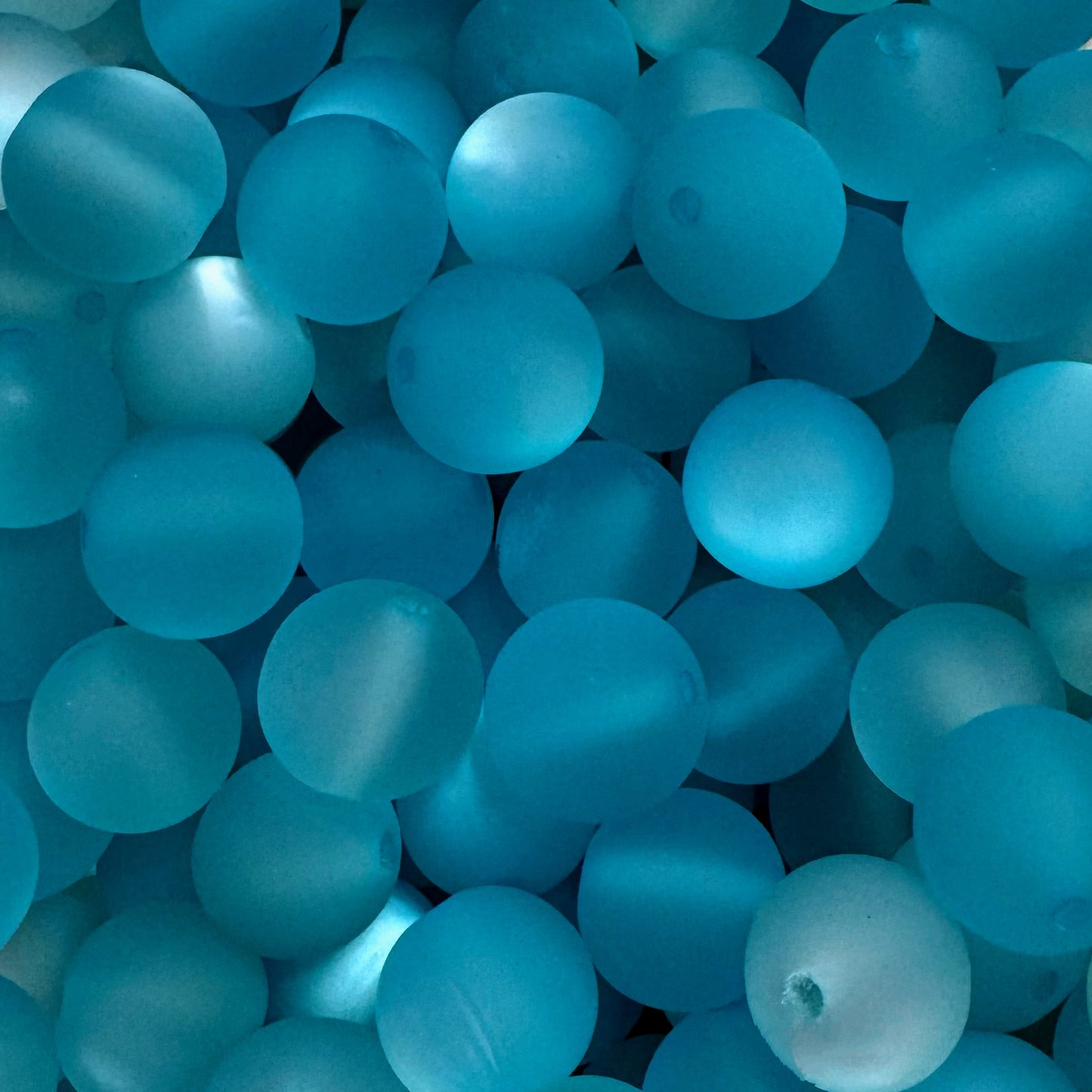16mm Matte Cats Eye Acrylic Bead