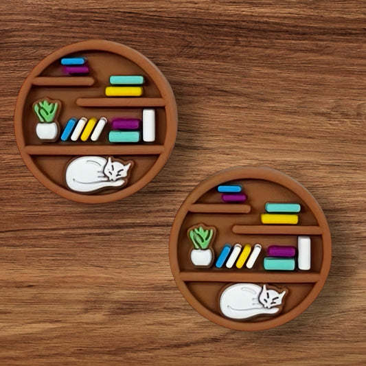 3-D Round Bookshelf Focal