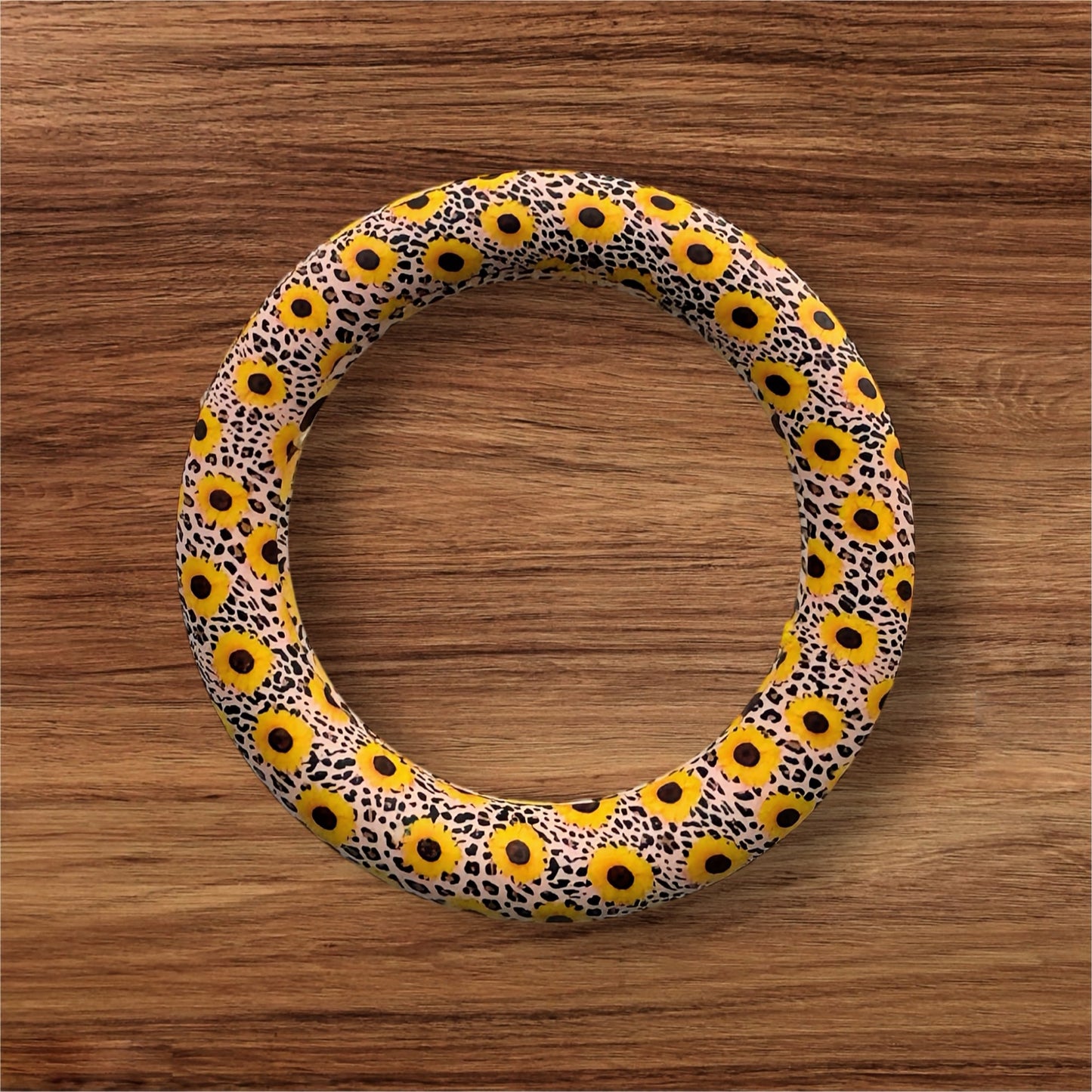 65mm Leopard Sunflower Silicone Ring